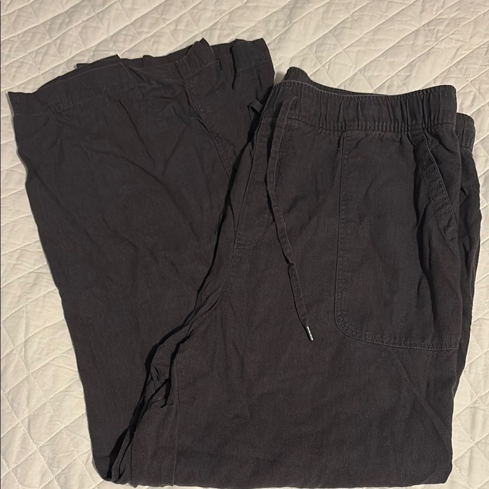 GAP Cast Iron Linen Pull On Pants size XL